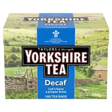 Herbata czarna bezkofeinowa ekspresowa Yorkshire Tea 500 g 160 torebek