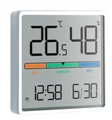 Stacje pogodowe - Stacja pogody Pronett STACJA POGODY HIGROMETR ZEGAR + Bateria litowa guzikowa CR2032 CR 2032 MaximCell 3V pastylka 20mm - miniaturka - grafika 1