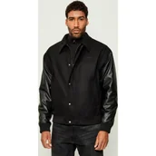 Kurtki męskie - HUGO Wełniana kurtka bomber Barkus2541 Relaxed fit - miniaturka - grafika 1