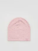 Czapki dla dzieci - Reserved - Czapka w serca - różowy - miniaturka - grafika 1
