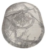 Dywany - Szary owalny dywan rozeta N7-N80 - miniaturka - grafika 1