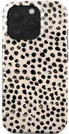 Etui i futerały do telefonów - Burga Etui Almond Latte Tough Magnetic do iPhone 16 Pro, beżowe z czarnymi kropkami - miniaturka - grafika 1