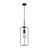 Lampy sufitowe - CORD LAMPA WISZĄCA CZARNY 1X40W E27 - miniaturka - grafika 1