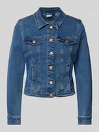 Kurtki damskie - Kurtka jeansowa o kroju regular fit z dodatkiem bawełny model ‘LUNA’ - miniaturka - grafika 1