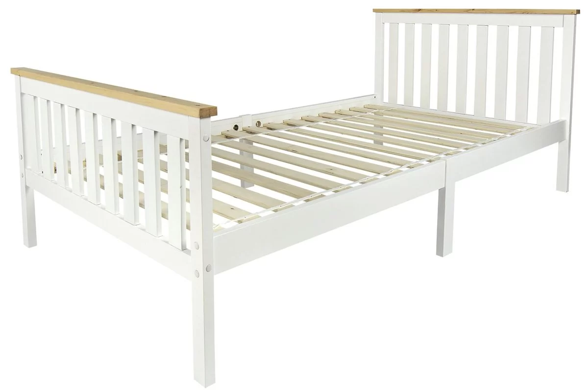 Łóżko białe dla dzieci, Milano Pine, 90x200 cm