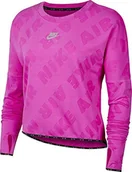 Bluzy damskie - Nike Air Midlayer Crew bluza damska różowy Fire Pink/Reflective Silv X-L - miniaturka - grafika 1