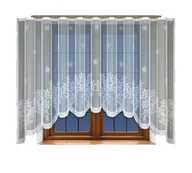 Firany - Biała żakardowa firanka z taśmą 242570 160 x 300cm  MONDOMI - miniaturka - grafika 1