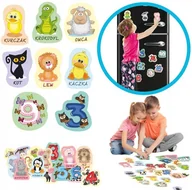 Magnesy - Magnesy na lodówkę 26szt ZWIERZĘTA cyfry do zabawy /inny - miniaturka - grafika 1