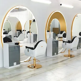 Konsola konsoleta fryzjerska barberska lustro fryzjerskie 200x120 LED PRO - Meble fryzjerskie - miniaturka - grafika 1