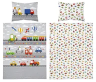 Pościel dla dzieci - Pościel bawełniana dziecięca 100x135 5139b pojazdy - miniaturka - grafika 1