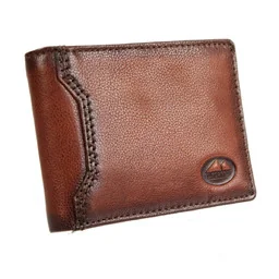 Portfel Męski Skórzany EL FORREST Mały Skóra Bydlęca Poziomy 916 A 29 BRĄZOWY RFID 11 x 8 x 2 [cm] - Portfele - miniaturka - grafika 1