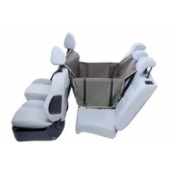 Akcesoria motoryzacyjne - Kardiff, Mata dla psa Anti Slip MINI, 2/3 tylnej kanapy, 90x160 cm, oliwkowy - miniaturka - grafika 1