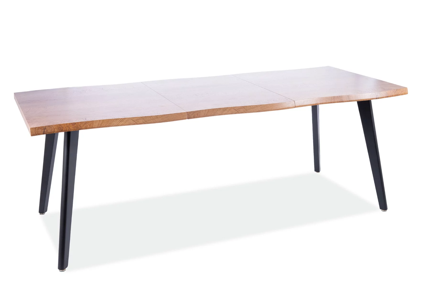 Stół rozkładany FRESNO 120(180)x80 dąb artisan/czarny