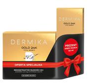 Zestawy kosmetyków damskich - Dermika Gold 65+ Zestaw (krem 50ml + krem-maska 50ml) - miniaturka - grafika 1