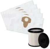 Akcesoria i części do ekspresów do kawy - Worki do Parkside PNTS 1300 1400 1500 5 SZT + FILTR POWIETRZA - miniaturka - grafika 1