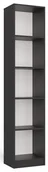 Regały - Nowoczesny wąski regał antracyt - Fawios 2X - miniaturka - grafika 1