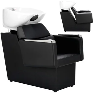 Myjnia myjka fryzjerska barberska Bella do salonu fryzjerskiego barberskiego ruchoma ceramiczna misa armatura bateria słuchawka - Myjki fryzjerskie - miniaturka - grafika 1