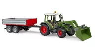 Samochody i pojazdy dla dzieci - Traktor Bruder Fendt Vario 211 with Front Loader and Tipping Trailer - miniaturka - grafika 1