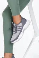 Moda i Uroda OUTLET - Szare sneakersy damskie buty sportowe sznurowane Casu 204-44G-37 - miniaturka - grafika 1