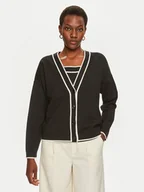 Swetry damskie - Boss Kardigan Flodina 50518348 Czarny Regular Fit - miniaturka - grafika 1