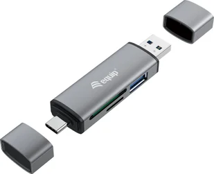 Czytnik Equip Equip Kartenleser USB 3.0+USB-C für SD/MicroSD - Czytniki kart pamięci - miniaturka - grafika 1