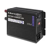 Ładowarki samochodowe - Qoltec Inteligentna ładowarka Monolith do akumulatorów LiFePO4 AGM GEL SLA, 20A, 12V - miniaturka - grafika 1