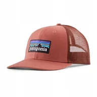 Czapki i chusty sportowe męskie - Czapka z daszkiem Patagonia Trucker Hat P-6 Logo Potters Red - miniaturka - grafika 1