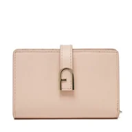 Portfele - Duży Portfel Damski Furla Flow S Compact Wallet WP00401 BX2045 0496S Różowy - miniaturka - grafika 1