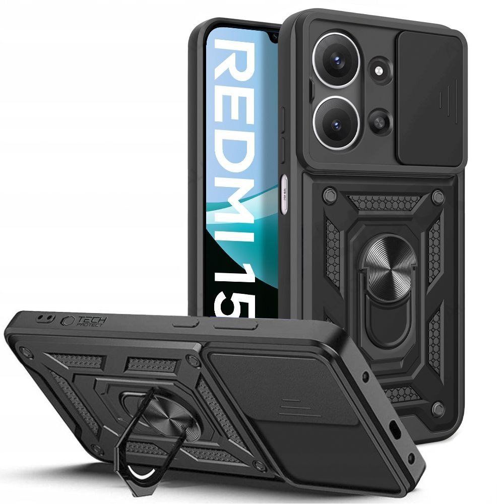Etui Tech-Protect Camshield Pro do Xiaomi Redmi 15c Black