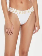 Majtki damskie - Versace Stringi AUD01042 1A10011 Biały - miniaturka - grafika 1