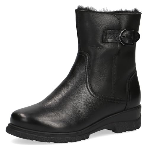 Caprice Damskie 9-26468-41 Półdługie kozaki, Black Nappa, 38 EU szerokie, Czarna papka, 38 EU szeroki