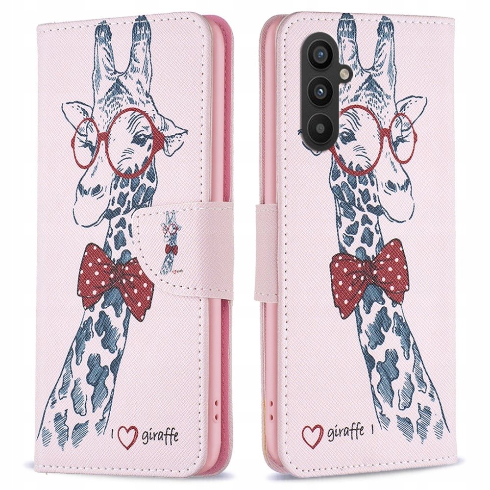 Etui Z Klapką Do Samsung Galaxy A25 5G Portfel Szkło Hartowane Na Ekran