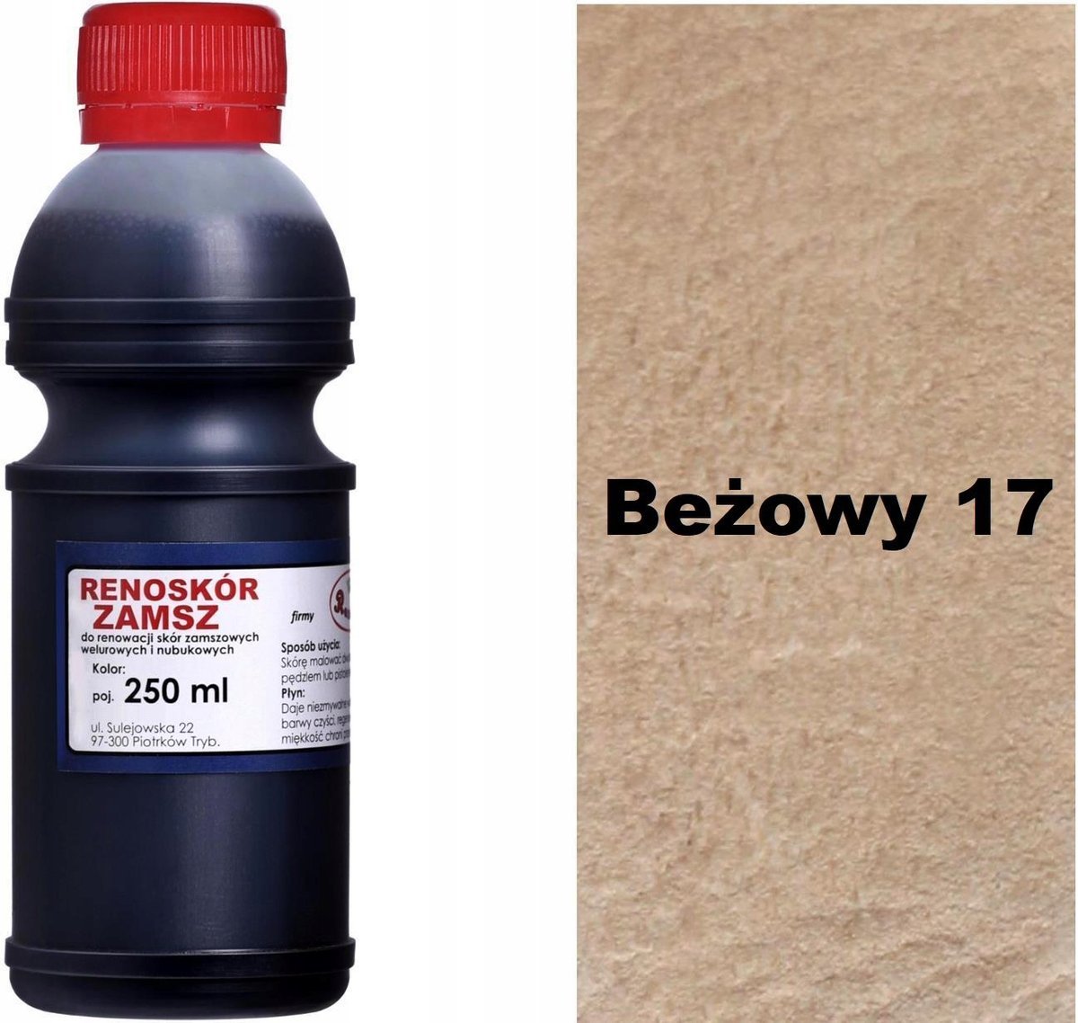 G12-98 BEŻOWY 17 WILBRA RENOSKÓR 250 FARBA DO ZMIANY KOLORU SKÓRY ADIDASÓW