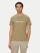 Koszulki męskie - G-Star Raw T-Shirt G-Script D25150-C812 Zielony Regular Fit - miniaturka - grafika 1