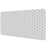 Podkładki na biurko - Podkładka na całe biurko Geometryczny plaster miodu 90x45 cm - miniaturka - grafika 1