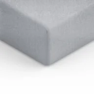 Prześcieradła - Spod Igły i Nitki Prześcieradło Frotte z gumką 140x200 cm szare - miniaturka - grafika 1