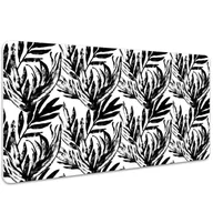 Podkładki na biurko - Podkładka na biurko Czarny liść monstery 100x50 cm - miniaturka - grafika 1