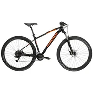 Rowery - Rower górski MTB KROSS Level 1.0 M17 29 cali męski Czarno-pomarańczowy - miniaturka - grafika 1