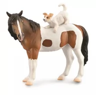 Figurki dla dzieci - Collecta Koń Klacz I Pies Terier - 88891 - XL - miniaturka - grafika 1