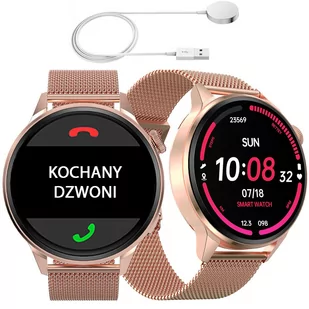SG-Gadgets DT4+ Złoty - Smartwatch - miniaturka - grafika 1