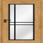 Drzwi wewnętrzne - Drzwi wewnętrzne pokojowe Rimini dąb naturalny 90 prawe Voster 5905996605800 - miniaturka - grafika 1