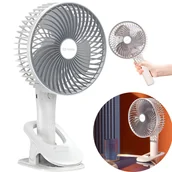 Wentylatory - MOZOS F33 Wiatrak bezprzewodowy z klipsem i akumulatorem - miniaturka - grafika 1