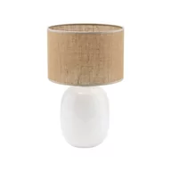 Lampy stojące - MELODY WHITE JUTA LAMPKA NOCNA 1PŁ - miniaturka - grafika 1
