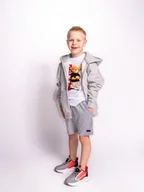 Spodenki damskie - Chłopięce szorty gładkie szare Tup Tup r.122 - miniaturka - grafika 1