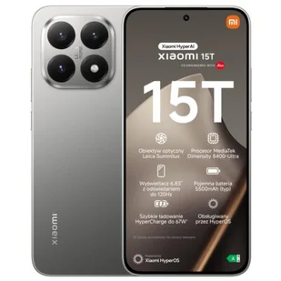 Xiaomi 15T 5G 12/512GB Szary - Telefony komórkowe - miniaturka - grafika 1