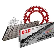 Części motocyklowe - Zestaw łańcuchów DID Alu 520ZVM-X / 114 nieskończenie czerwony do Honda CR R 250 ccm rok prod. 2006-2007 - miniaturka - grafika 1