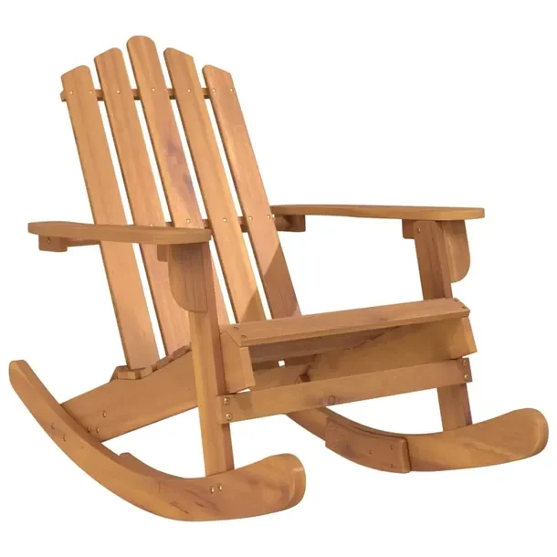 Fotel Bujany Adirondack z Litego Drewna Akacjowego 75x105x90 cm