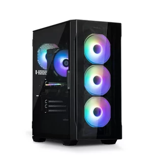 Obudowa I3 Neo TG Mid Tower RGB 4xwentylator, czarna - Obudowy komputerowe - miniaturka - grafika 7