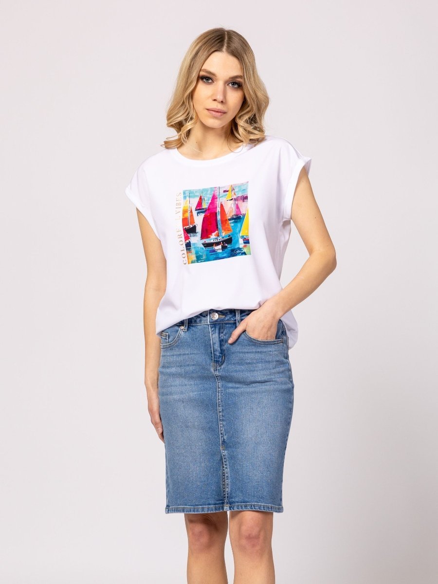 HEAVY TOOLS SPÓDNICA JEANSOWA NOMTI LIGHT XXL