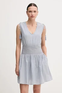 Pepe Jeans sukienka ESTELLA kolor niebieski mini rozkloszowana PL953740 - Sukienki - miniaturka - grafika 1
